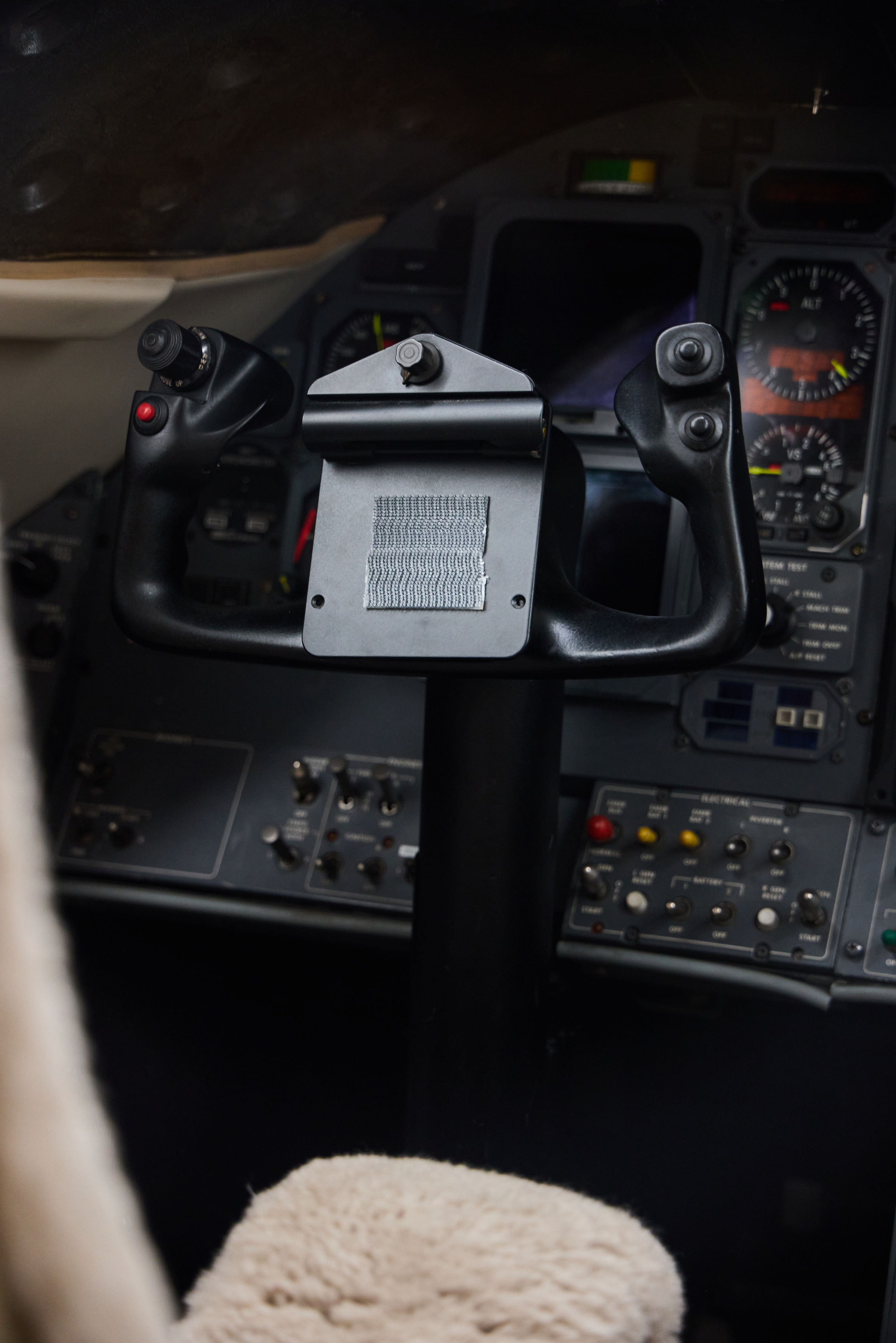 Cabina de mando de una aeronave ejecutiva de SAE